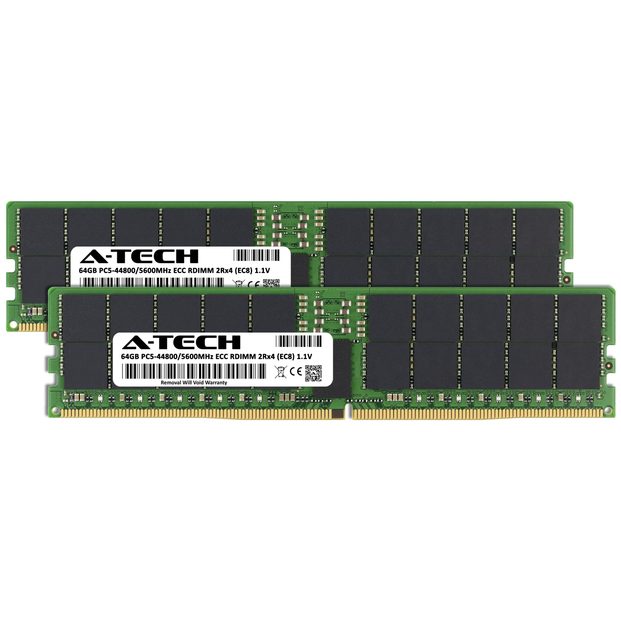 専用新品PC5-44800 DDR5 5600 128GB RDIMM メモ @ A-Tech 128GB Kit (2x64GB) DDR5 5600MHz PC5-44800 ECC RDIMM 2Rx4