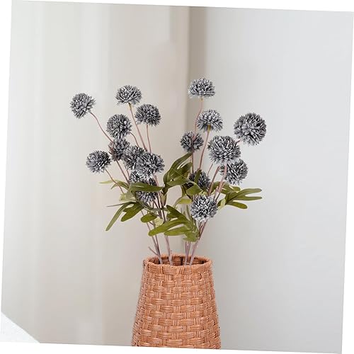 Miniatura 7 de 4 piezas de flores artificiales secas de diente de león, flores falsas de diente de león, decoración de diente de león falsos, flores falsas de