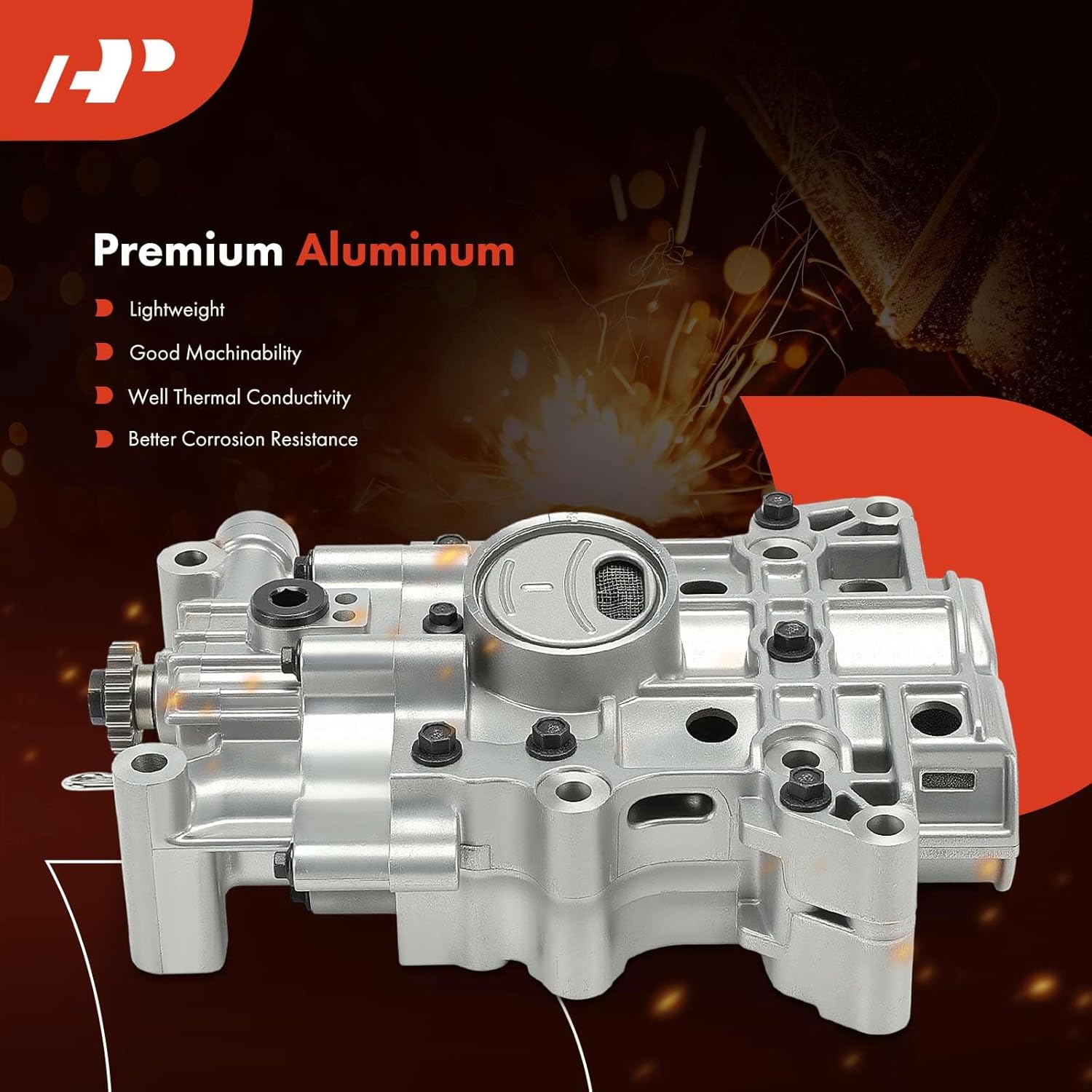 A-Premium Engine Oil Pump for 2.4L - Compatible with Hyundai Sonata 2015, Tucson 2018-2021, Santa Fe Sport 2017-2018 & Kia Sportage 2017-2022, DOHC
