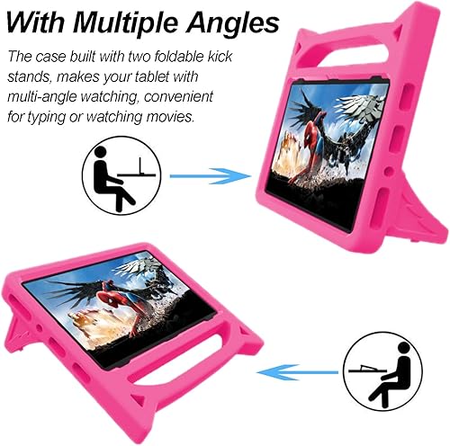 Miniatura 4 de Funda para tablet Fire HD 10 para niños (1311 generación, versión 20232021)  Funda ligera a prueba de golpes a prueba de niños con asa para tableta