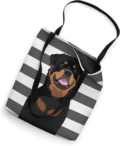 Miniatura 2 de Rottweiler Dog Lover Bolsa de regalo 16 pulgadas Blanco