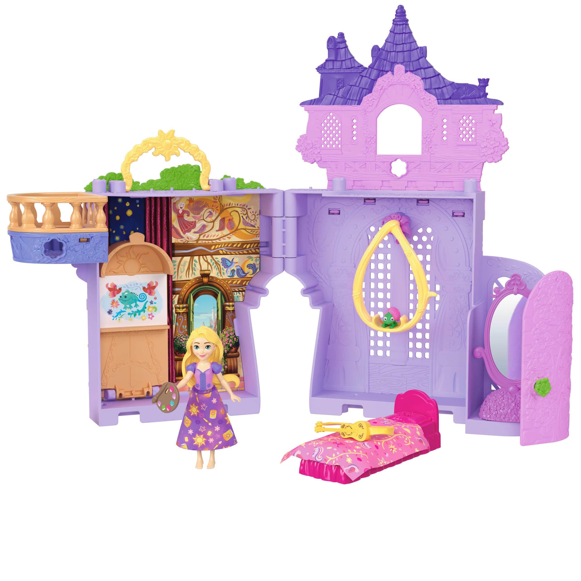 Mattel Disney Princess Rapunzel Storytime Stackers Doll House Playset