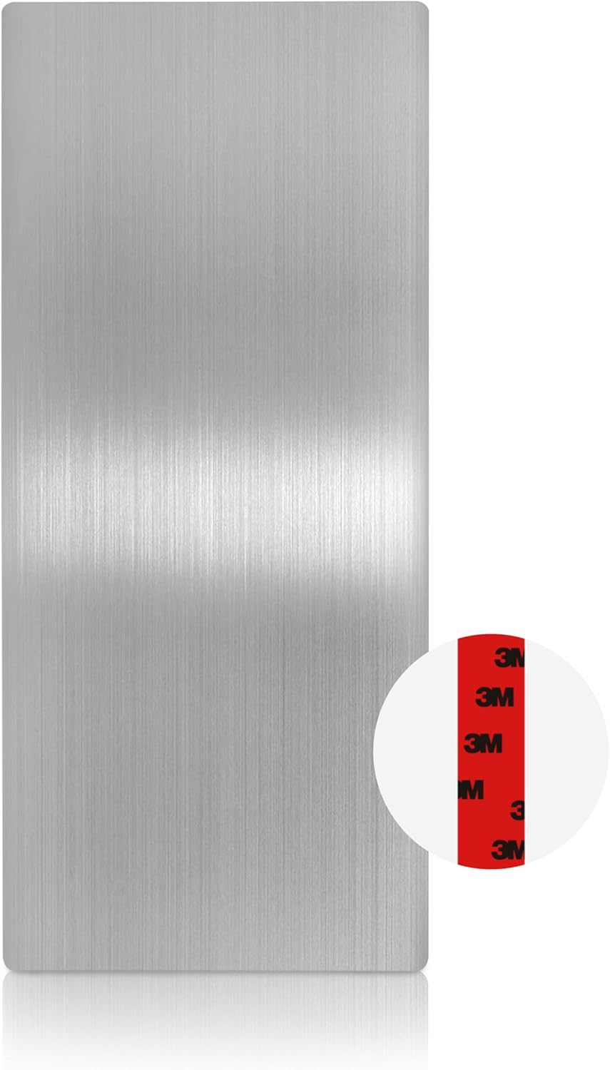 Alpine Stainless Steel Backsplash – Wall Protector for Kitchen, Bathroom & Office with 3M Adhesive, Easy to Clean, Heat & Water Resistant, 31.8” x 15.8” 2 Pack