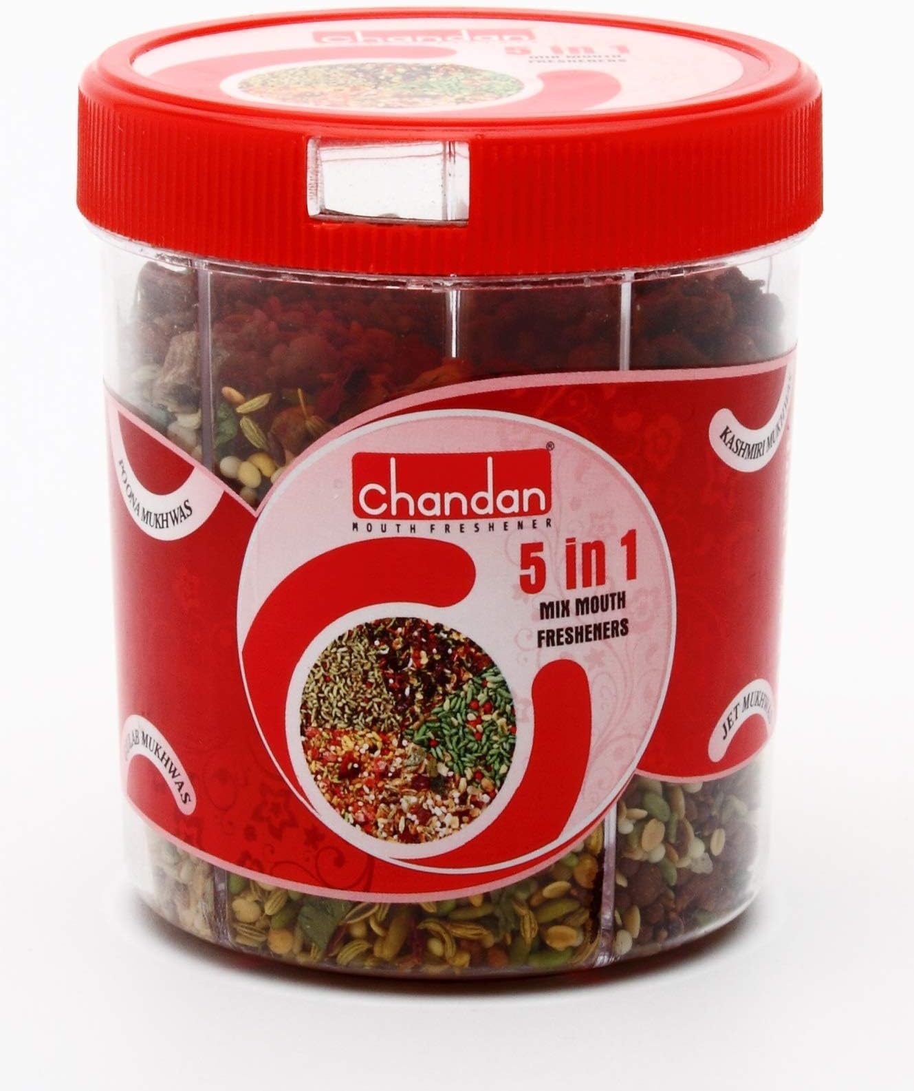 Chandan Mukhwas (Mumbai) 5 in 1 Mix Mouth Fresheners, Mukhwas Mix, After Meal Digestive Snacks, Indian Mouth Freshener - 230 grams each (Pack of 2)