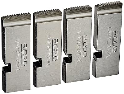 RIDGID 47750 Threading Machine Alloy NPT Pipe Dies for 1-Inch to 2-Inch Universal Die Heads, Right-Handed, Silver