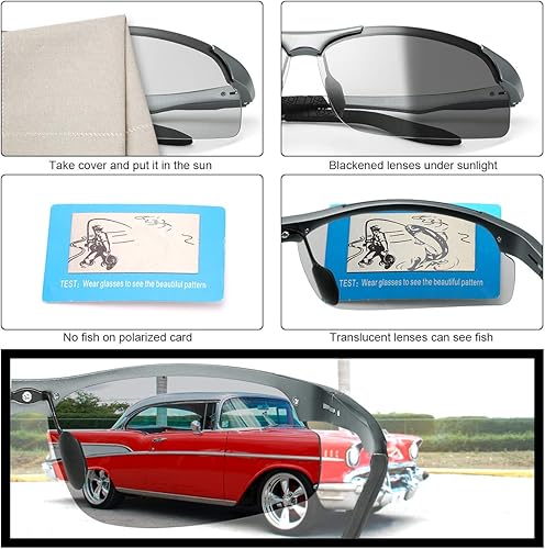 Miniatura 3 de Lentes de sol polarizados para hombres y mujeres, gafas de conducción para ciclismo, protección UV400, gafas antirreflejos