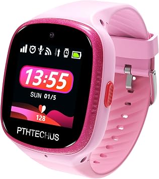 PTHTECHUS 4G GPS Niños Impermeable Smartwatch, Reloj Inteligente Telefono  con WiFi Videollamada Chat de Voz Podómetro SOS Alarma Juego para Niños  Niña 3-12 Años. : Amazon.es: Electrónica