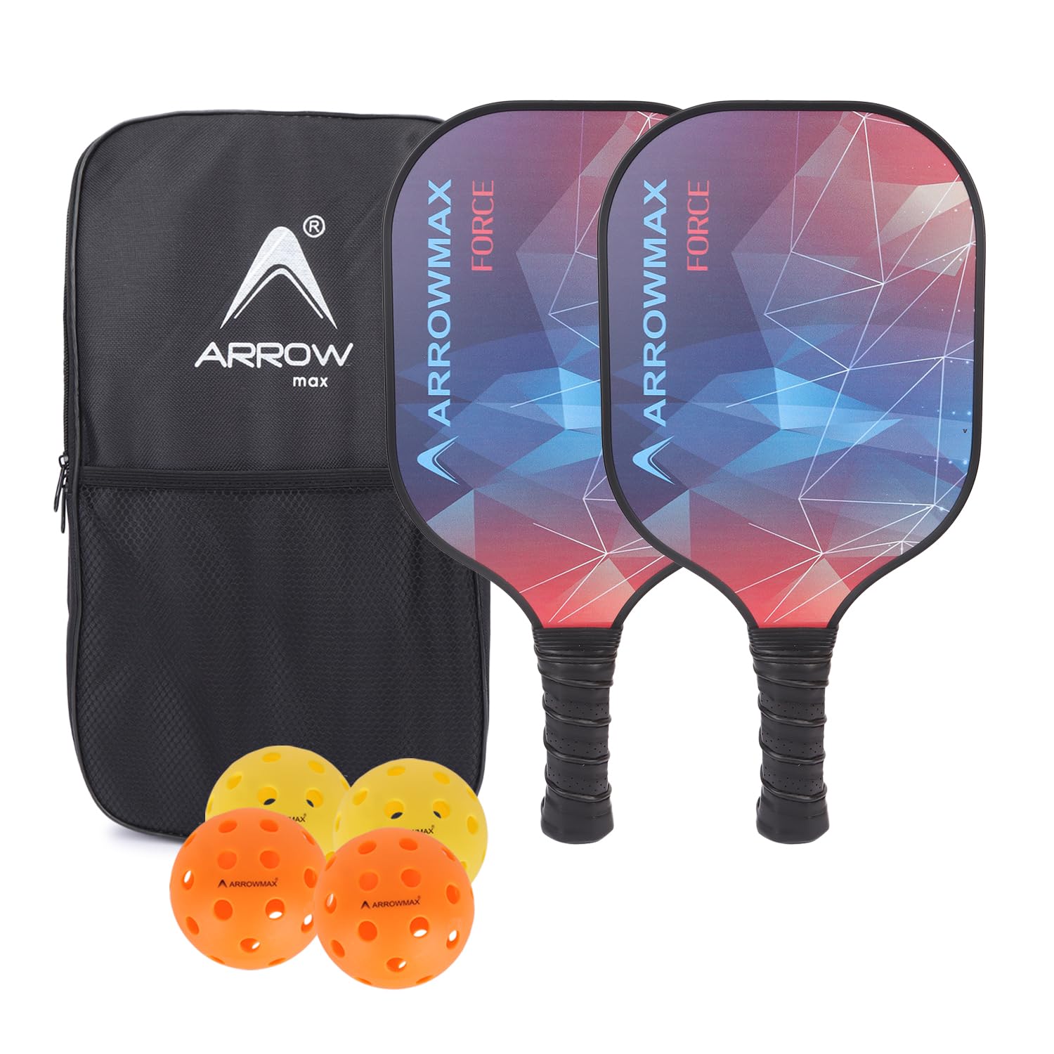 Arrowmax Paddles Set of 2, 2024 Approved, Carbon Fiber Surface (CHS), Polypropylene Honeycomb Core, Anti-Slip Sweat-Absorbing Grip, 4 Pickleball, Portable Carry Bag (B0DBHXM994) Amazon Price History, Amazon Price Tracker