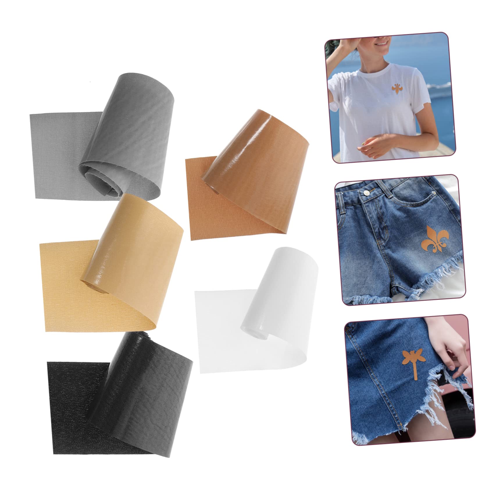 SEWACC 25rollen Bügel-patches Für Kleidung Applikationen Farben Reparierbare Patches Vielseitige Bastelmaterialien Für Jacken Und Mehr