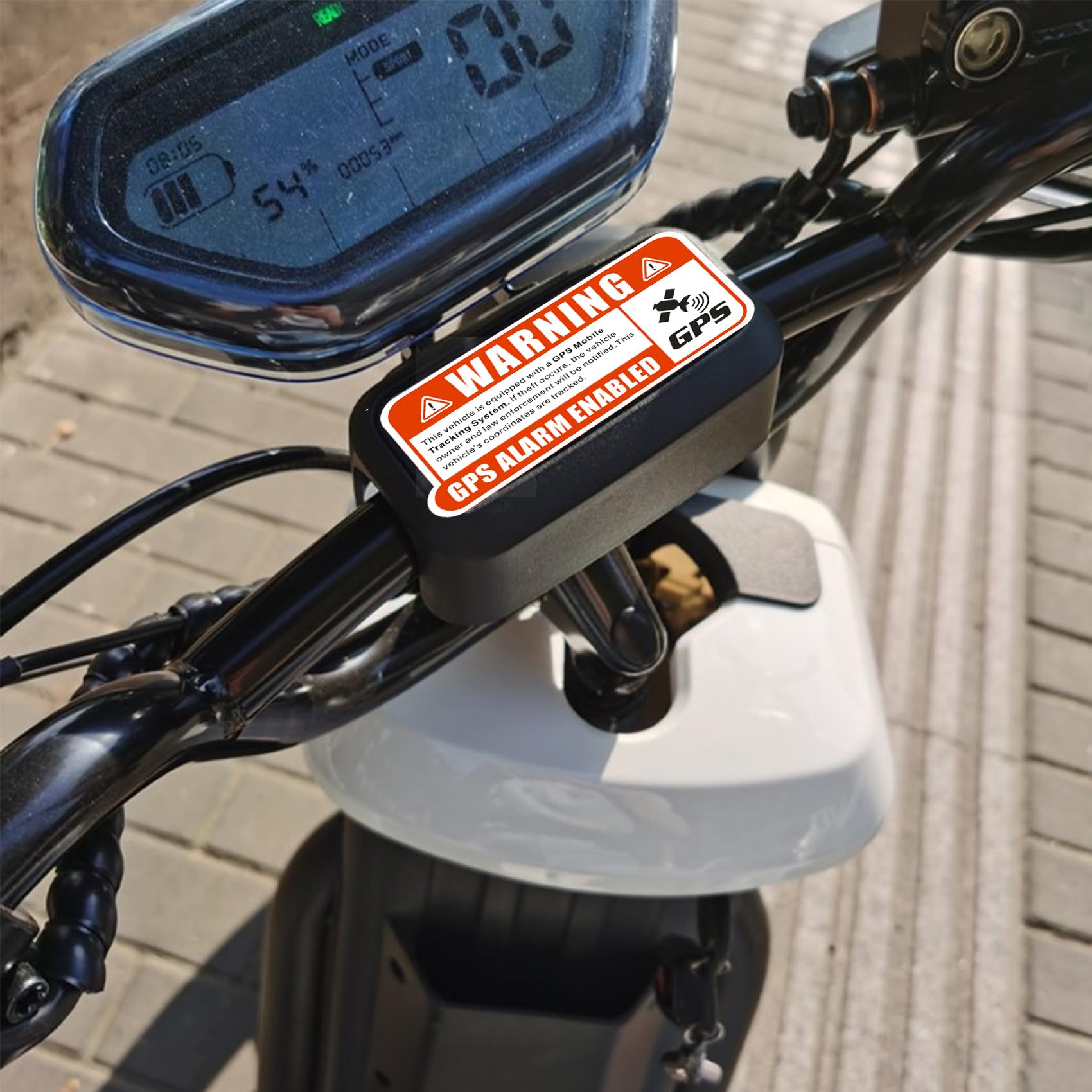 12Pcs Anti-Diebstahl GPS Tracking Aufkleber Set, Auto Fahrzeug Aufkleber mit GPS-Tracking Warnung, Selbstklebende Auto-Aufkleber für Fahrrad Auto LKW Anhänger Fahrzeug Sicherheit Stoßstange