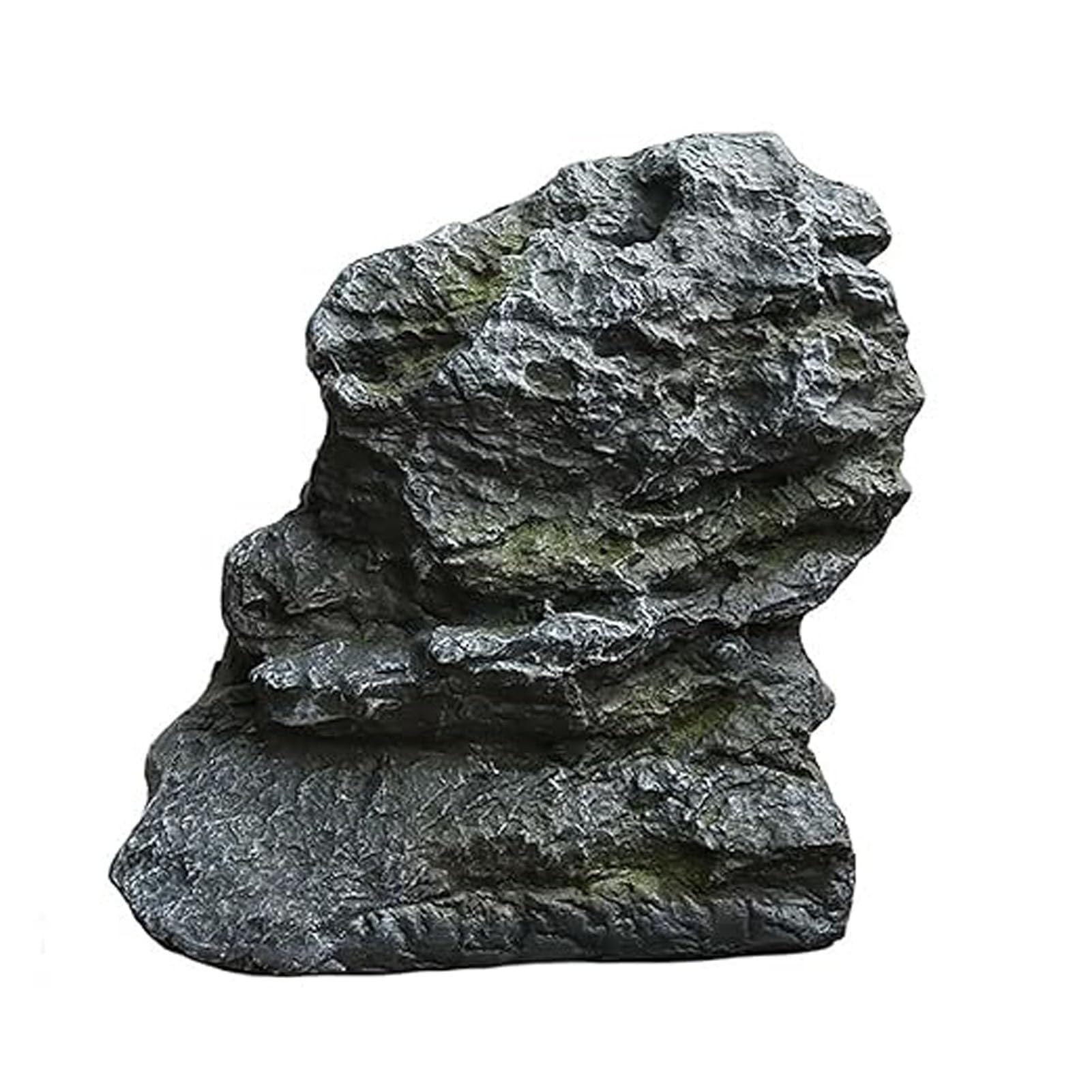 Aquarium Deko Landschaftsfelsen aus Fiberglas Einzigartige Aquascaping Steine für kreative Süßwasseraquarium Gestaltungen, für Landschaftsgestaltung, Gartendekor,33x24x40cm