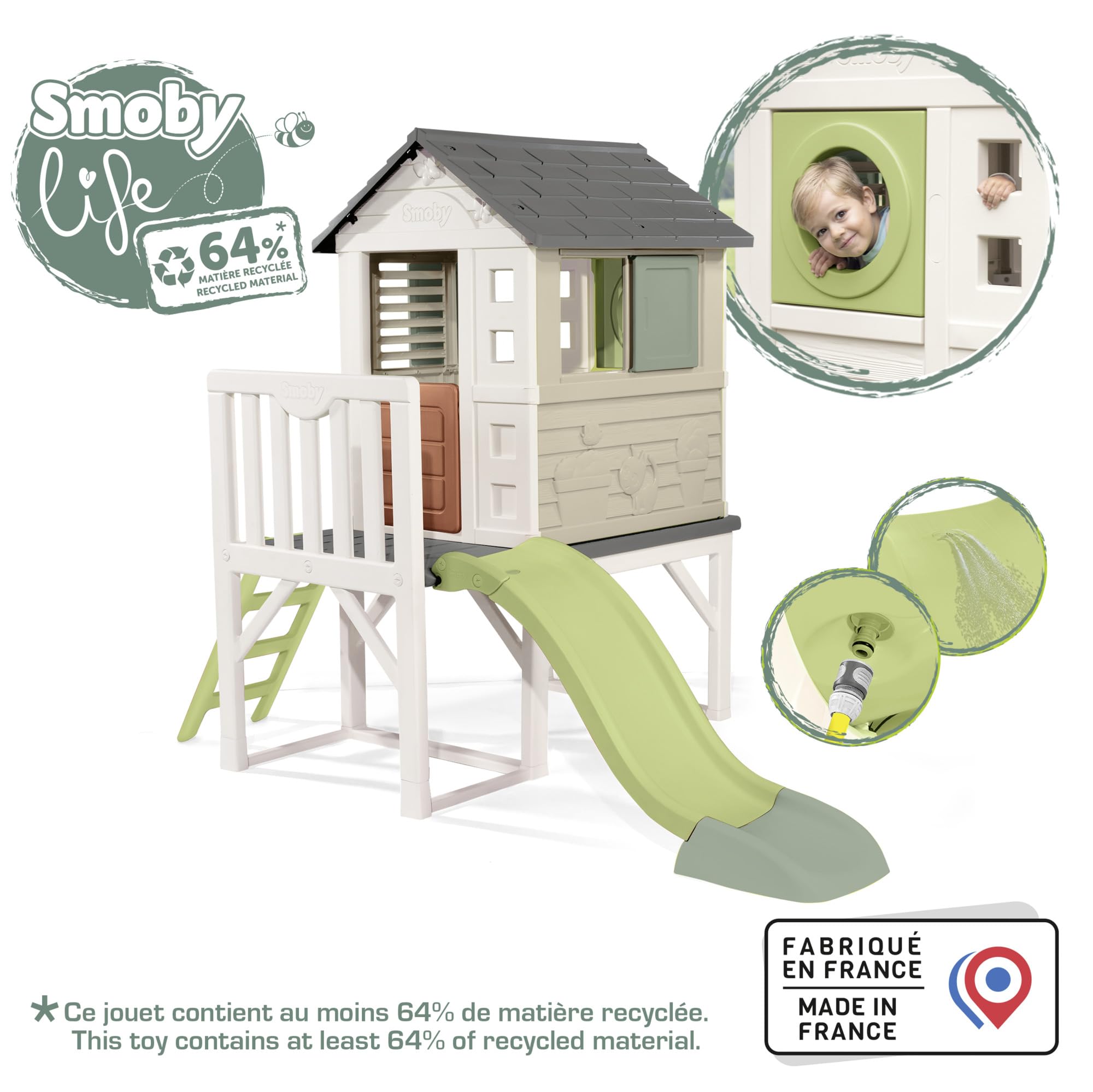 Smoby Life Casetta Palafitta 70 cm 98x110x127 cm dai 2 anni