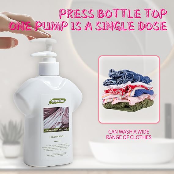 Lingerie Detergent - Double Concentrated, Lady Scented, Delicate Underwear Cleaning Liquid - 10.14 Fl Oz (4, jasmine)