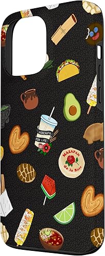 Miniatura 2 de Funda para iPhone 13 Pro Max Black Antojitos Mexican Food Latino Tacos Pan Dulce