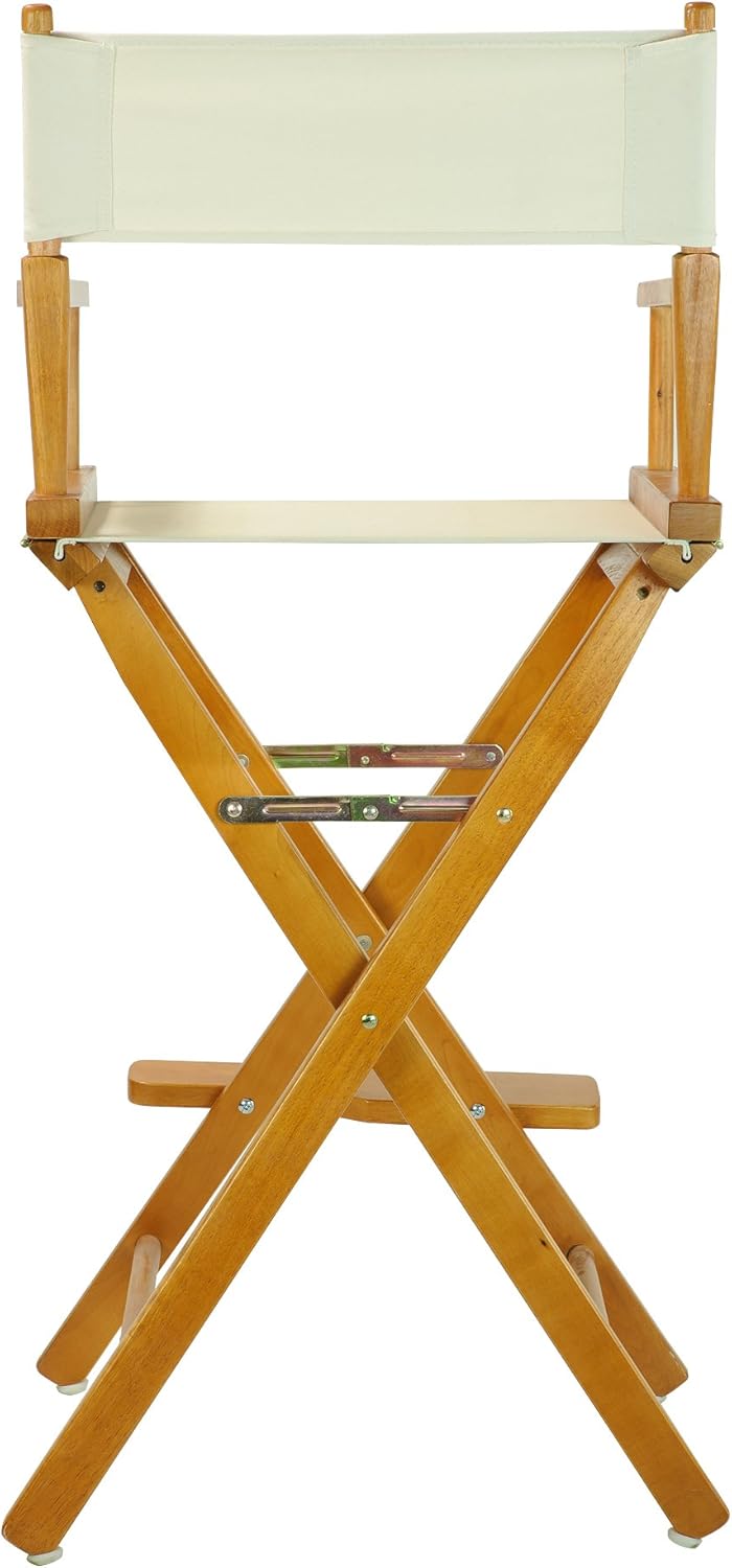 Casual Home 30" Director's Chair Honey Oak Frame-with Wheat Canvas, Bar Height