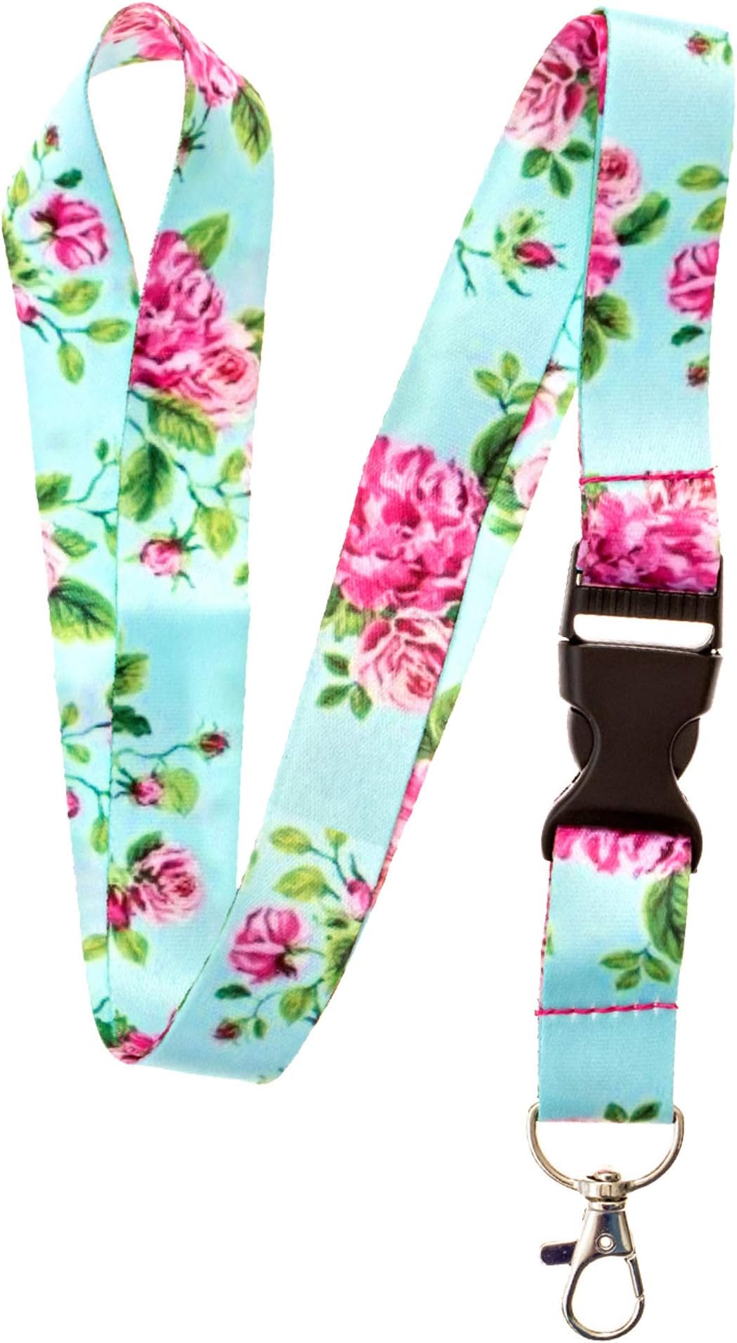 Lanyard for Keys Keychain Lanyard Premium Soft Silky Wide Strapped Beautifully Printed ID Teacher Lanyard with Spring Clip for Women/Men