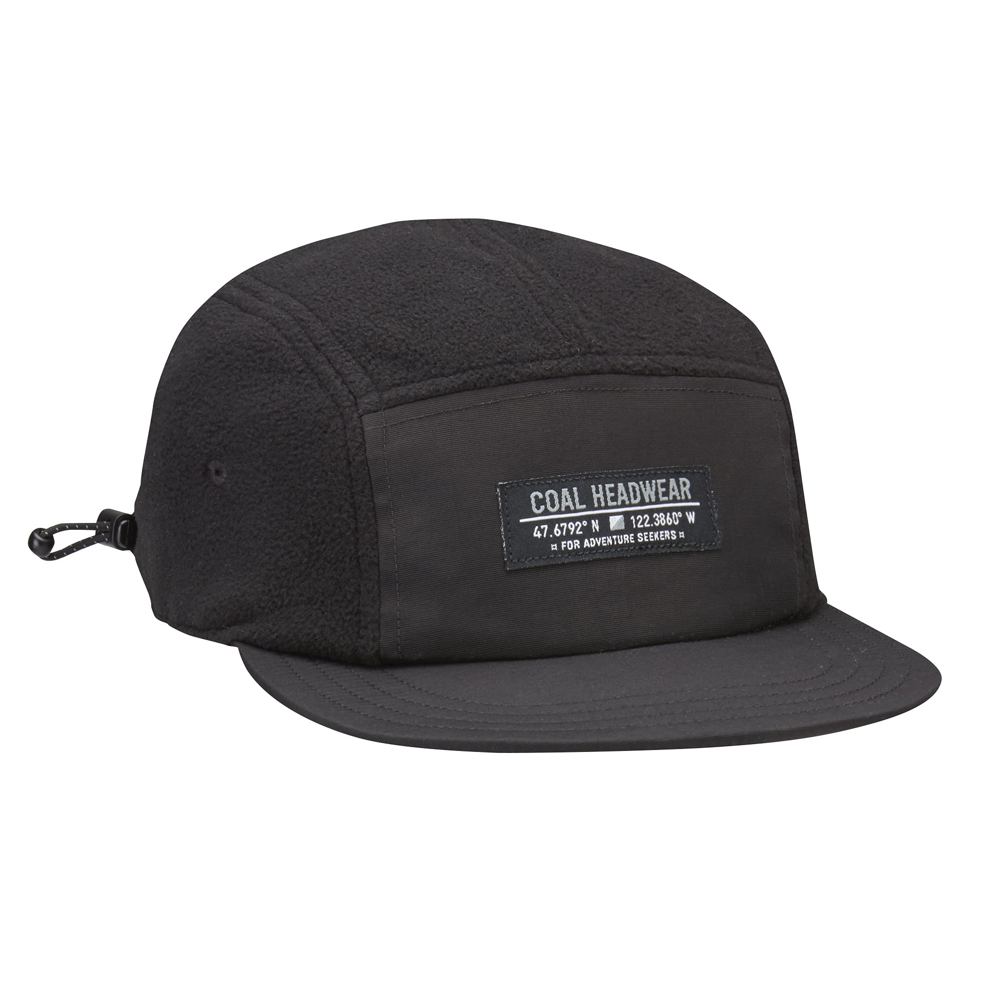 Coal Bridger Fleece 5-Panel Hat (Black)