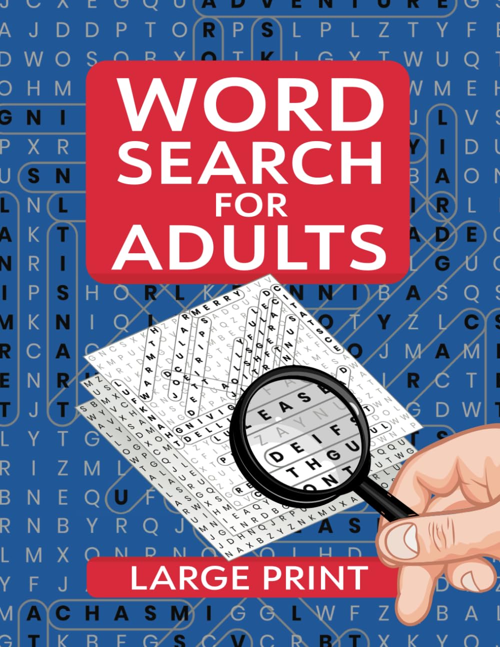Word Search for Adults Large Print: Interesting Individually Themed Word find Puzzles with Solutions