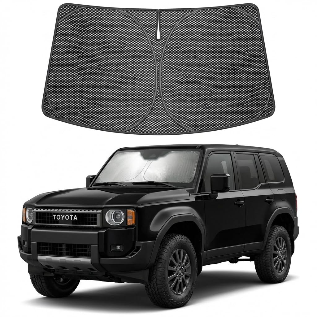 Proadsy Custom Fit 2024-2026 Toyota Land Cruiser Car Windshield Sun Shade