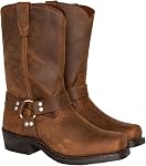 CHUUMEE Men's Classic Western Cowboy Square Toe Embroidered Cowboy Boots