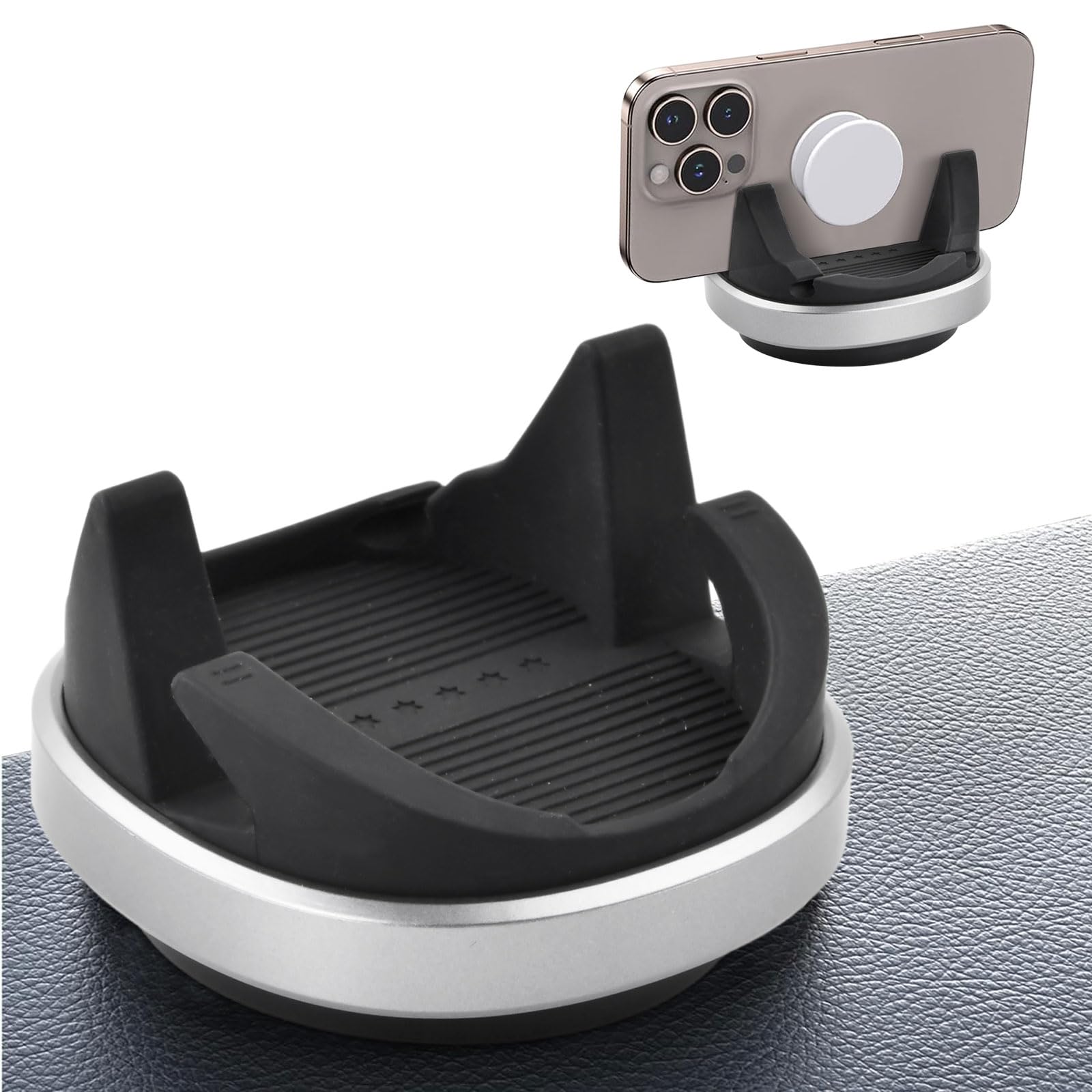 Soporte Móvil para Coche, Universal Porta de Teléfono para Salpicadero, Soporte de Silicona Antideslizante para Teléfono, Accesorios Multifuncionales Vehículos