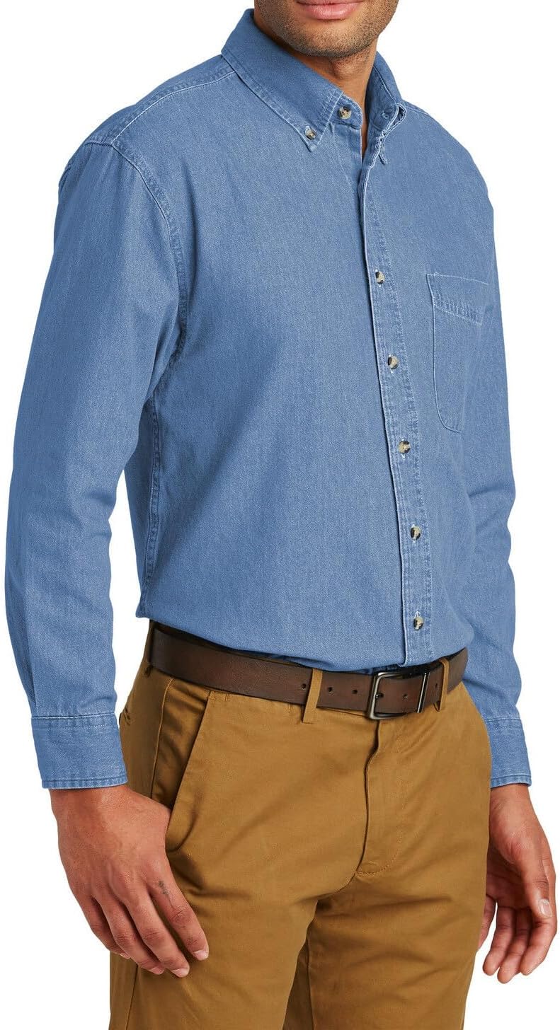 Mafoose Men's Long Sleeve Value Denim Shirt