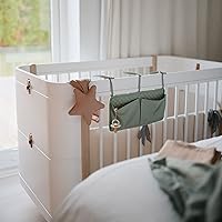 Vista 5 de FRIGG Rope - Chupete de goma natural para bebé, hecho en Dinamarca, sin BPA (vista al océano/azul polvo, 6-18 meses)