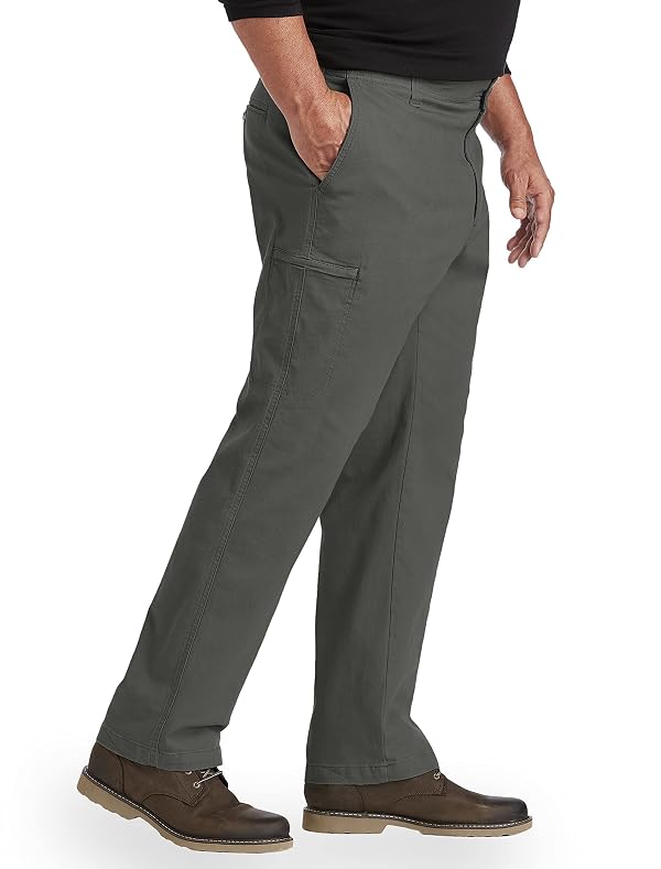 Lee Men's Big & Tall Extreme Motion Canvas Cargo Pant Shadow 50W x 32L by Lee - Used condition - Image 3