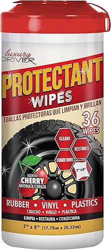 Toallitas protectoras de limpieza interior para salpicadero de neumáticos para brillo y vinilo protector de plástico para limpieza de salpicaderos