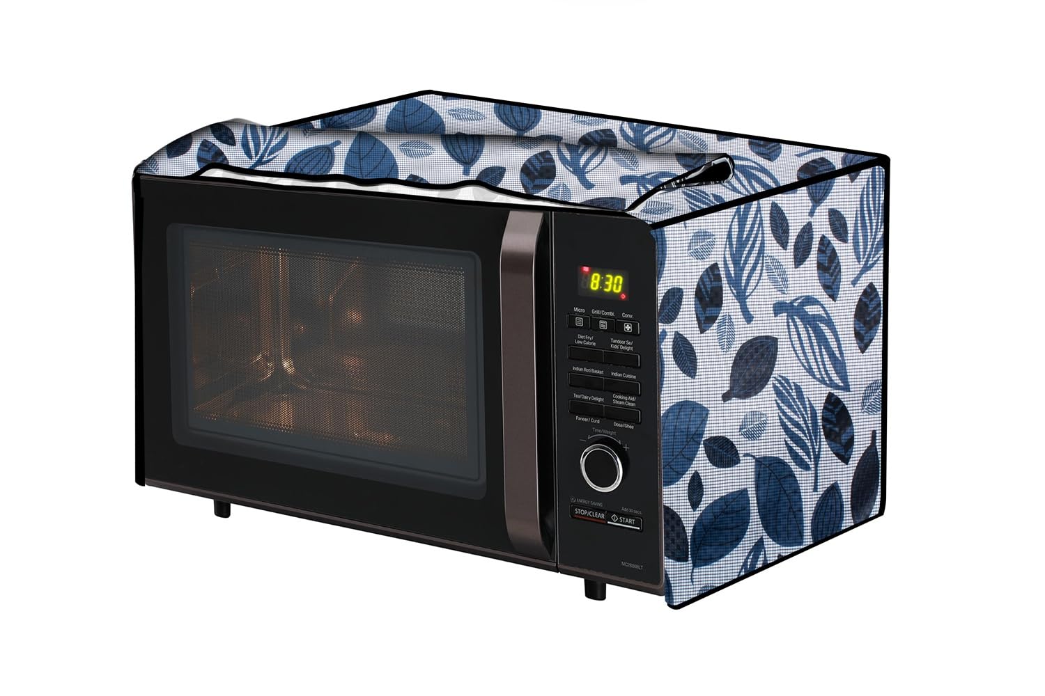 The Furnishing Tree OTG Cover compatible for iBELL 50 Liters OTG Eo50Lgdlx, Waterproof, Dustproof, Wipeable, Cover Size In CM: (57x34x33), Ditzy Pattern Grey-picture-16