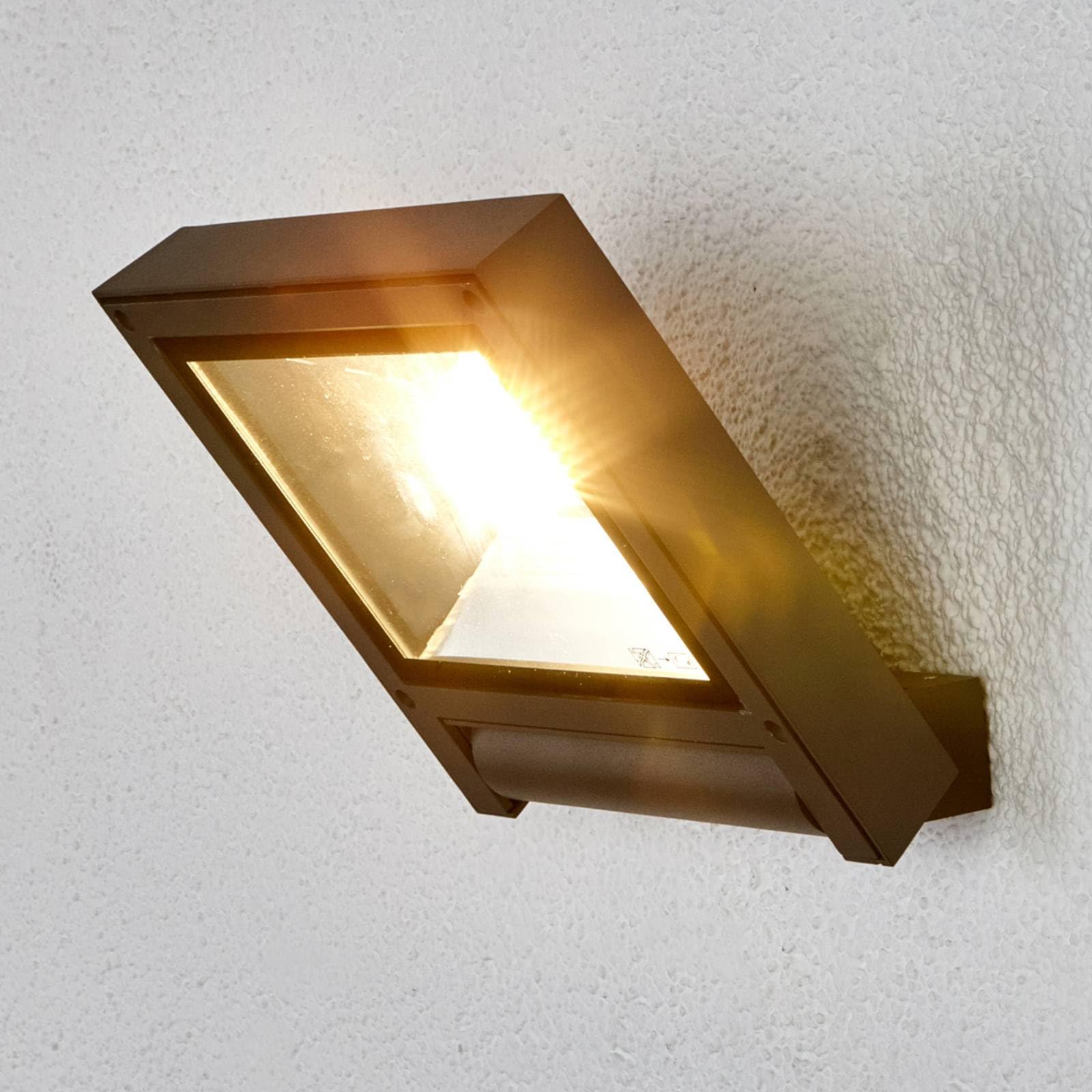 Lucande ,schwenkbar (Modern) in Schwarz aus Aluminium (1 flammig,) - LED Außenstrahler außen Spot Außenleuchte für Garten Terasse Balkon & Haus