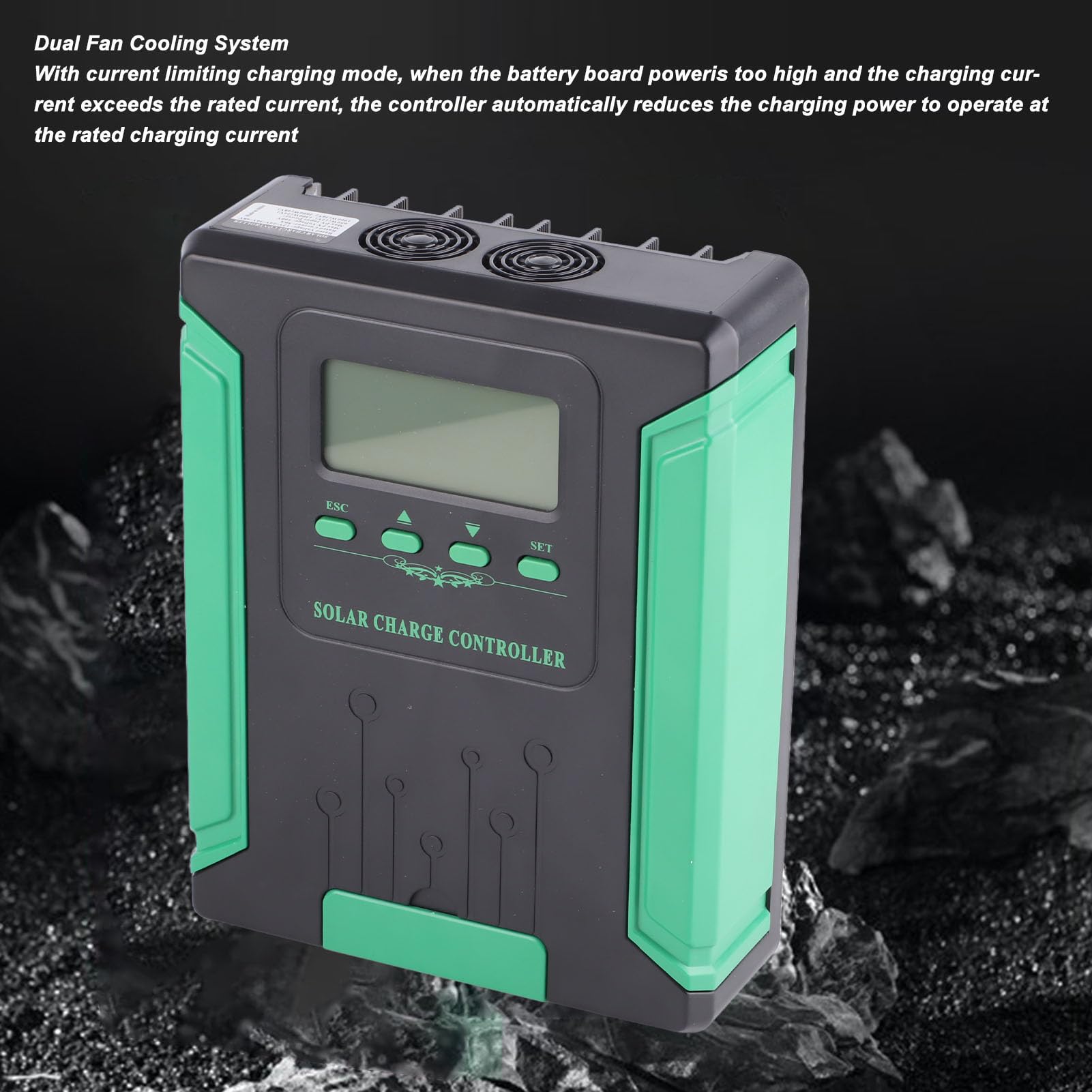 Controlador de Carga Solar MPPT 12V-48V con Pantalla LCD (50A)