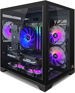 INFOMAX | PC Gamer, Computadora de Escritorio, PC Gaming – Procesador AMD Ryzen 5 4500 • NVIDIA RTX 4060 8GB • RAM de 16 GB • SSD 500 GB • CAJA ARGB Aquarius • FREEDOS