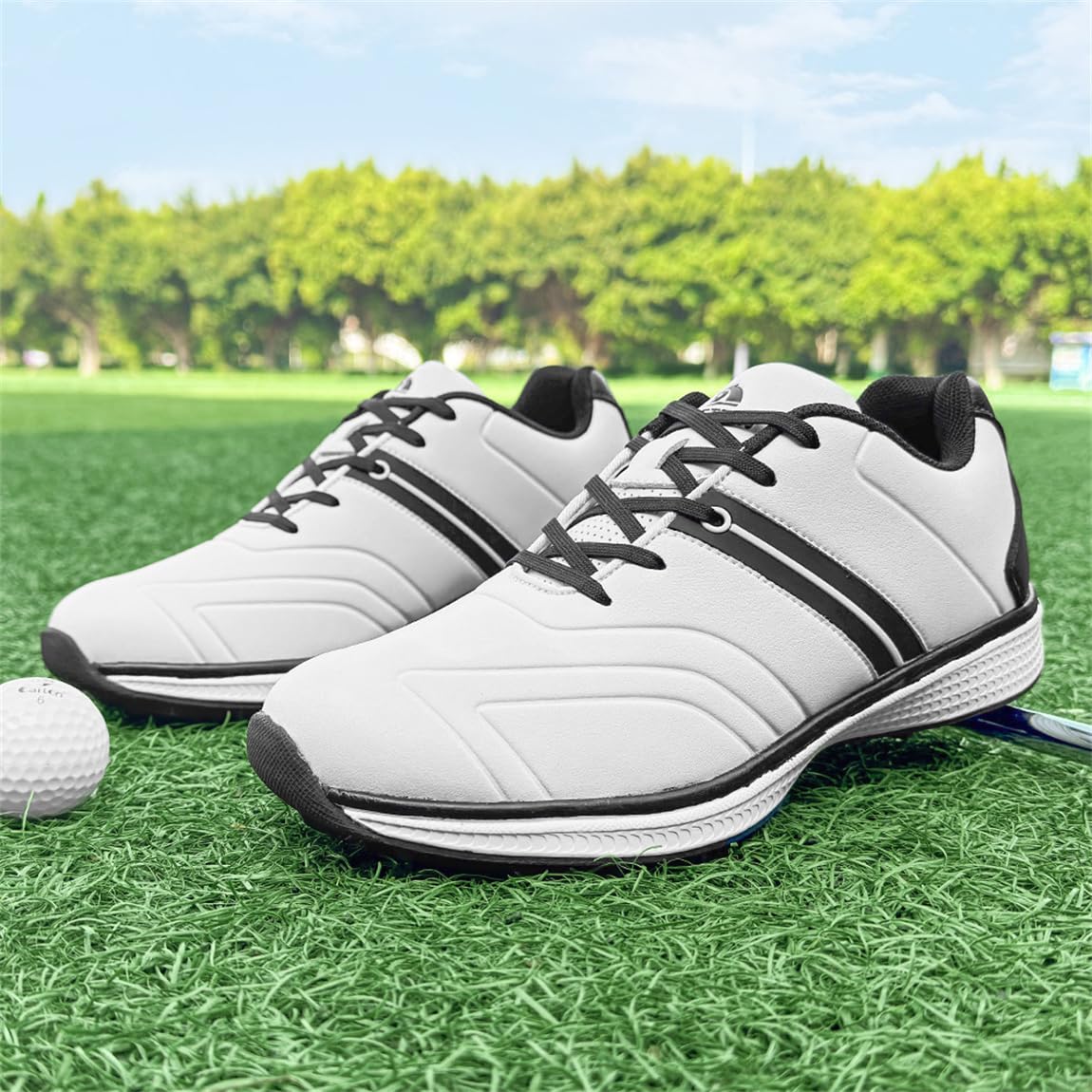 Zapatillas De Golf De Moda para Damas Zapatos Antideslizantes para Caminar con Cordones para Golfistas Flexibles Entrenadores Deportivos De Atletismo Flexibles