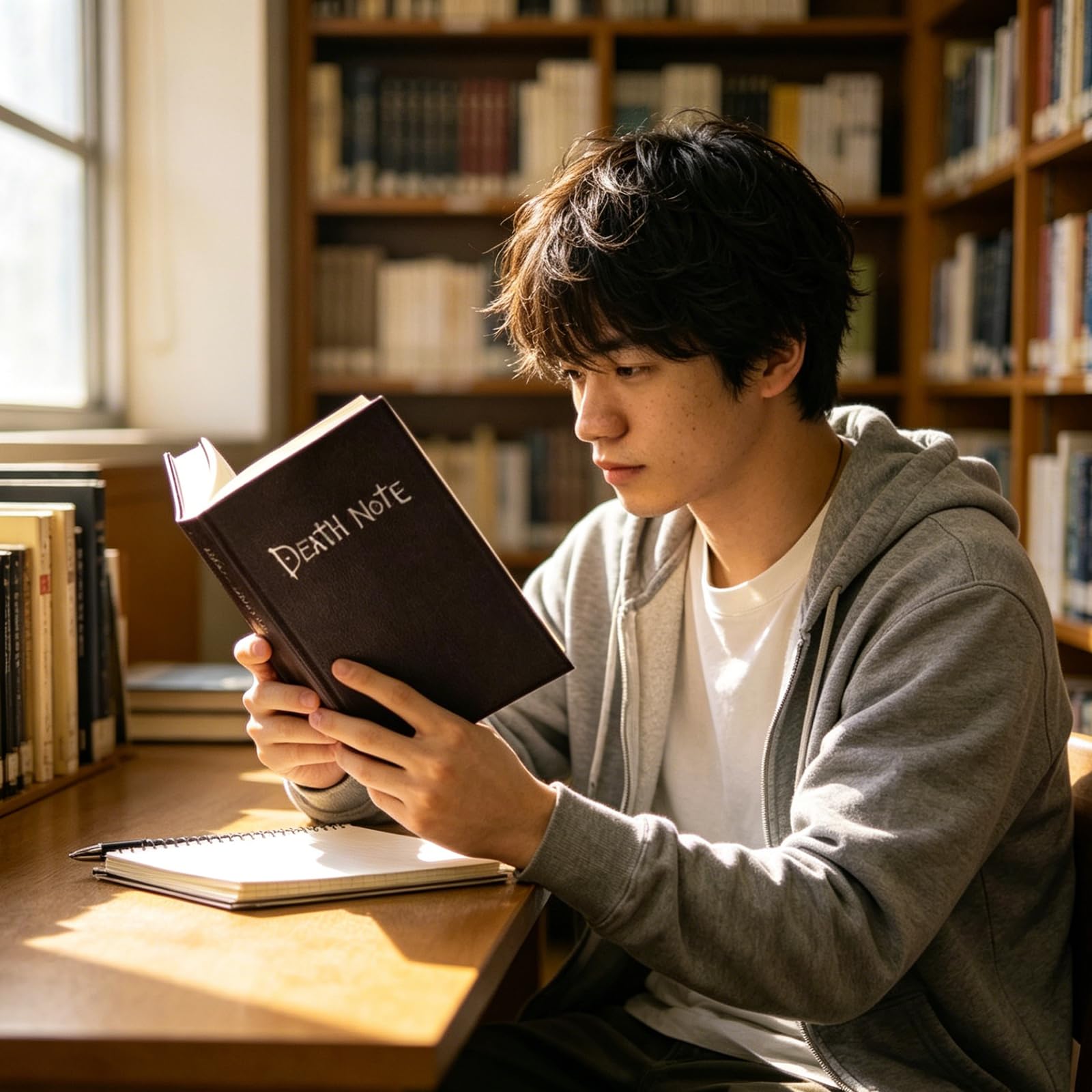 Carnet Anime Death Note avec stylo, thème anime tendance, carnet de cosplay, carnet de croquis et journal. Peut servir de journal intime pour le bureau, l'école et les étudiants - 4