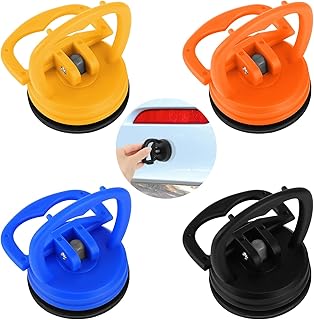 Chutoral 4Pcs Car Dent Puller Car Dent Removal Tools, Car Dent Puller, Car Dent Removal Kit, Paintless Suction Cups, Handle Lifter for Home Garage Car Repair Shop