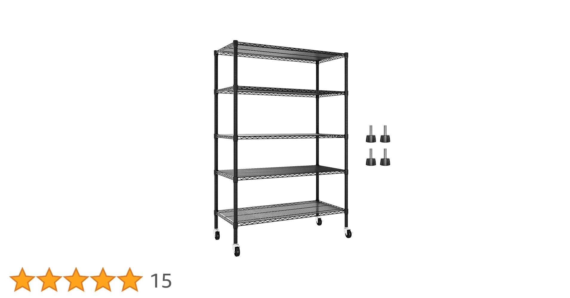 Amazon.co.jp: Fainyearn スチールラック 幅90 5段 メタルラック 収納