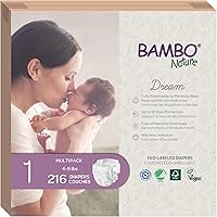 Vista 26 de Pañales Bambo Nature, talla 0, 24 unidades Premium Pack de 5 para bebé