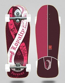 Loyalty Surfskate Complete with Buri Surf Skate Trucks - Infinity Pink Owski 10x31