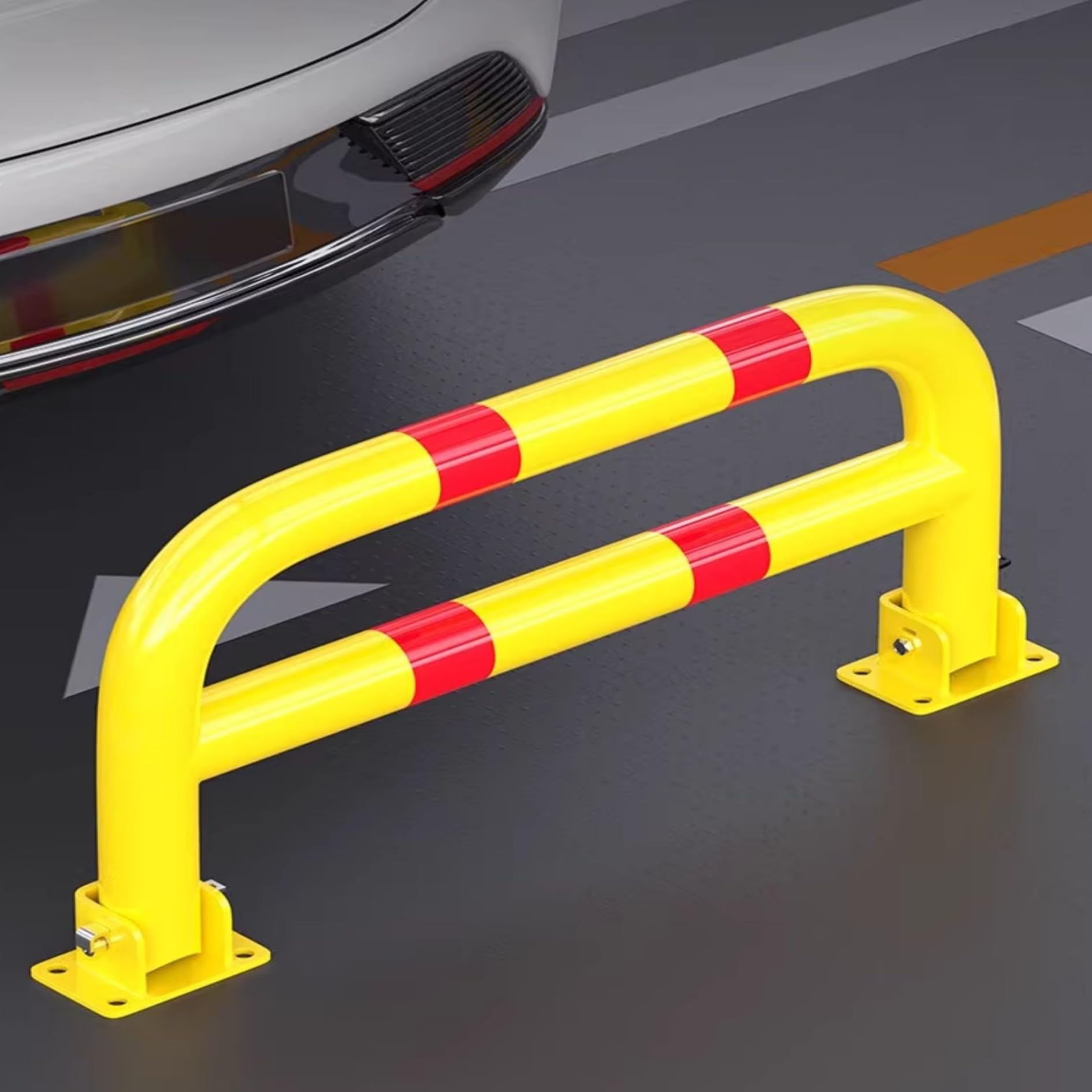 Barrière de contrôle de circulation avec bloqueur de place de parking durable