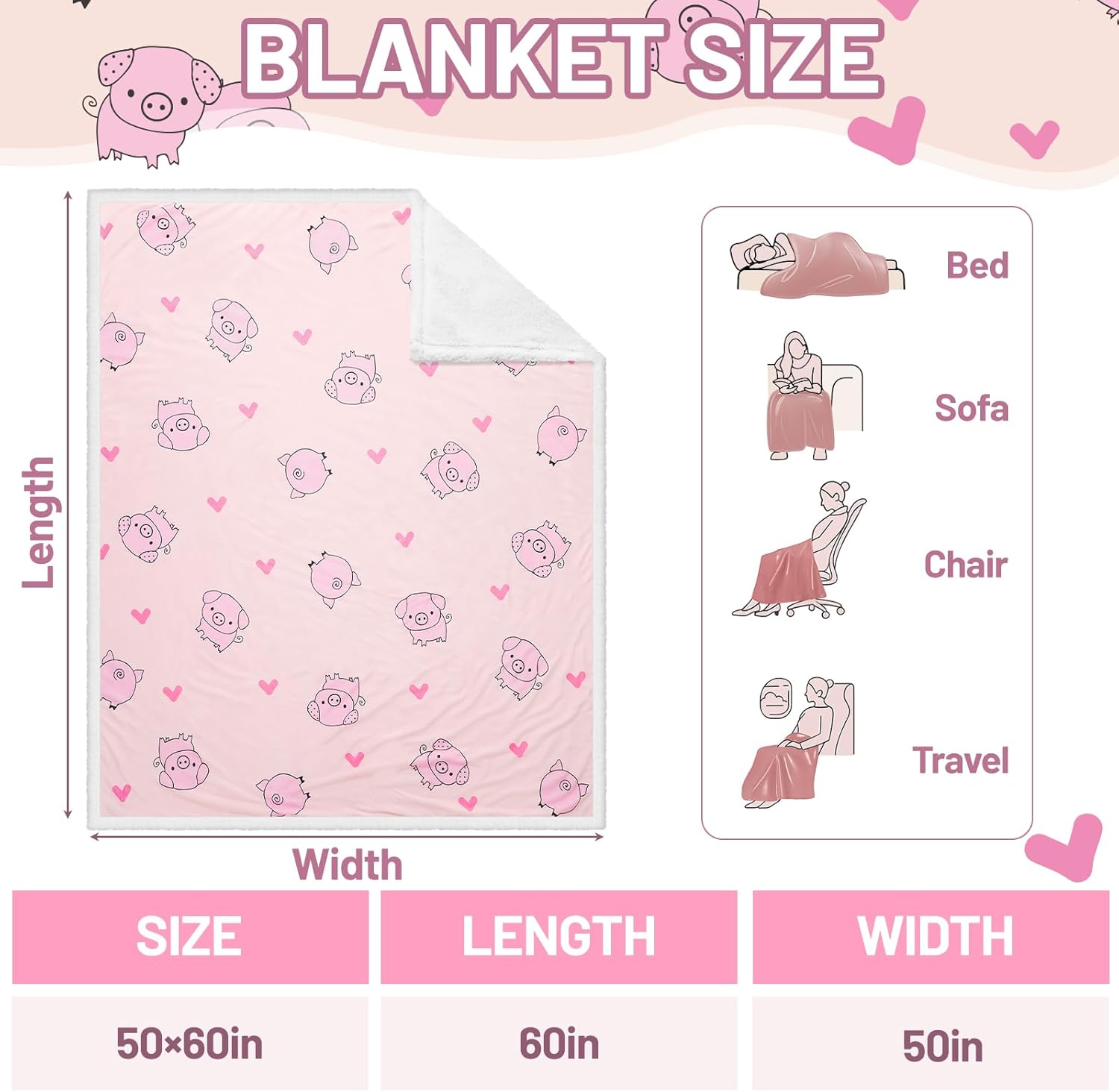 2 Pack Gifts Set for Women Thick Slipper Socks with Grippers Winter Fuzzy Plush Blanket Ultra-Soft Throw Fleece Lovers Gifts for Birthday Winter Valentines Day - Image 2