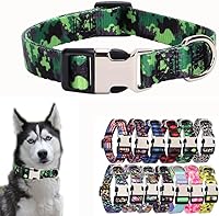 Vista 28 de Lindo collar para perros XS, pequeños, medianos y grandes, collar de nailon suave para mascotas, estampado 3D, con patrones multicolores, collares