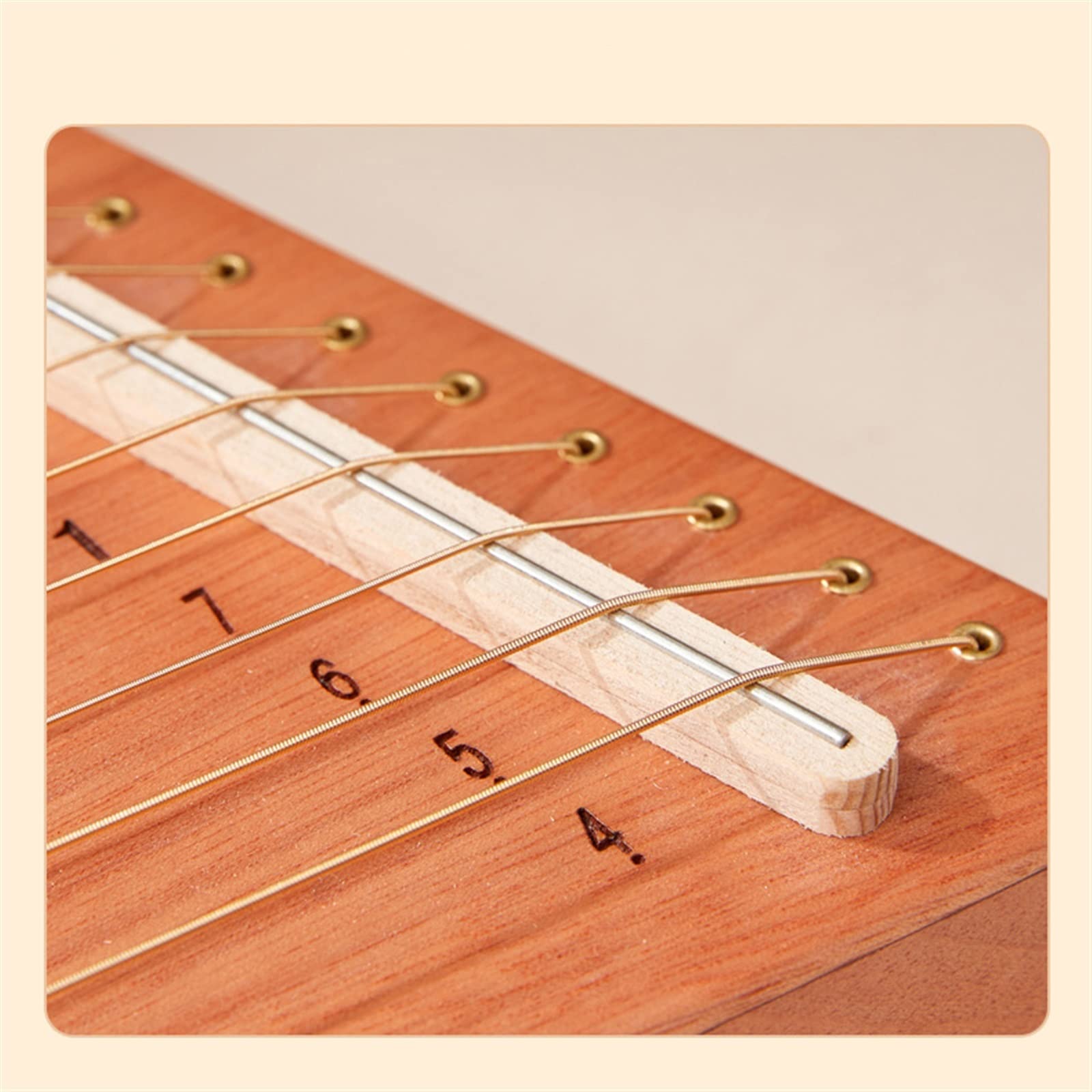 Harfen 19 Saiten Harfenleier Tragbare Harfe Mahagoni Für Kinder Harfenleier Musikalisches Anfängerinstrument (Color : 2)