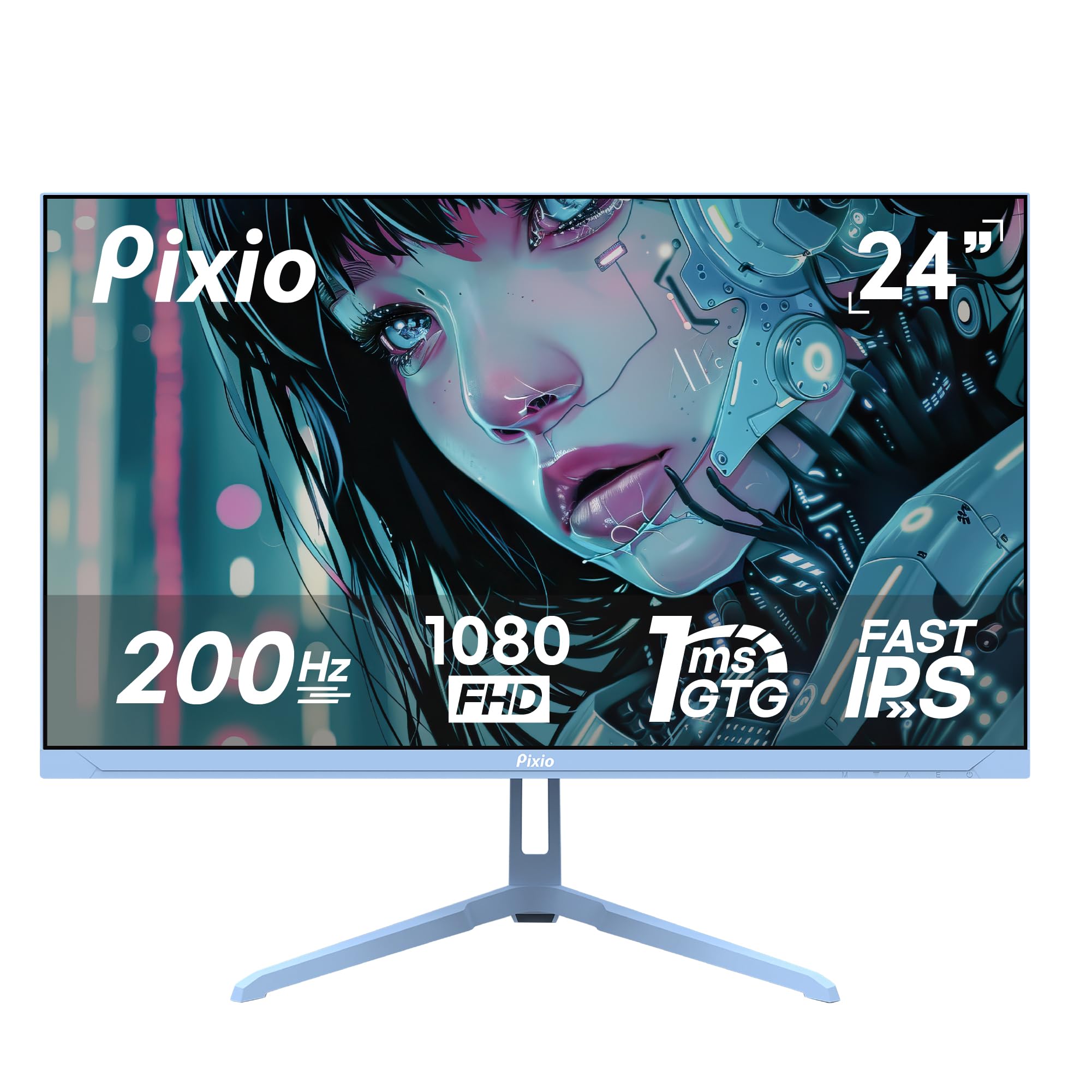 Amazon.com: Pixio PX248 Wave Blue 24 inch 200Hz Refresh Rate