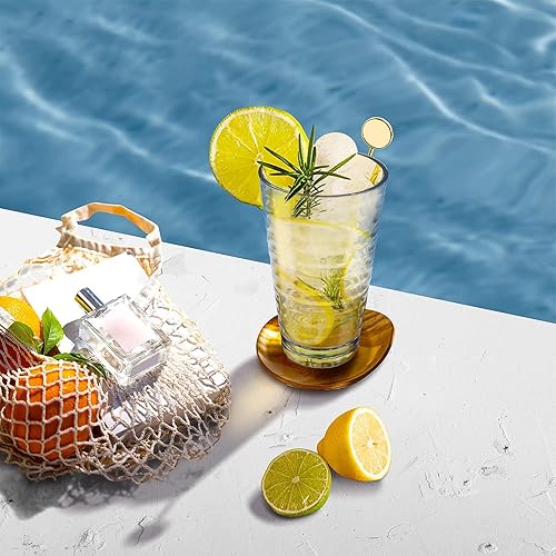 Miniatura 4 de ALIMOTA Vasos de plástico acrílico irrompible vasos de plástico para beber 13 onzas juego de 4 a prueba de roturas apto para lavavajillas sin BPA