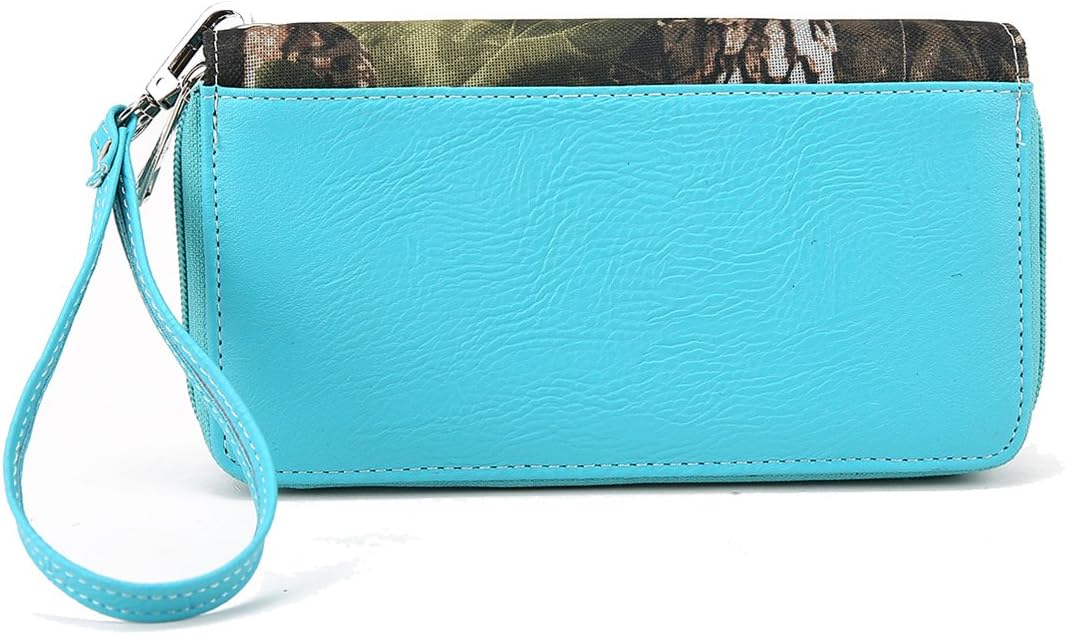 Camouflage Purse For Women Western Style Cross Studded Handbag CCW Camo Country Shoulder Bag Pouch Matching Wallet Set - Image 5