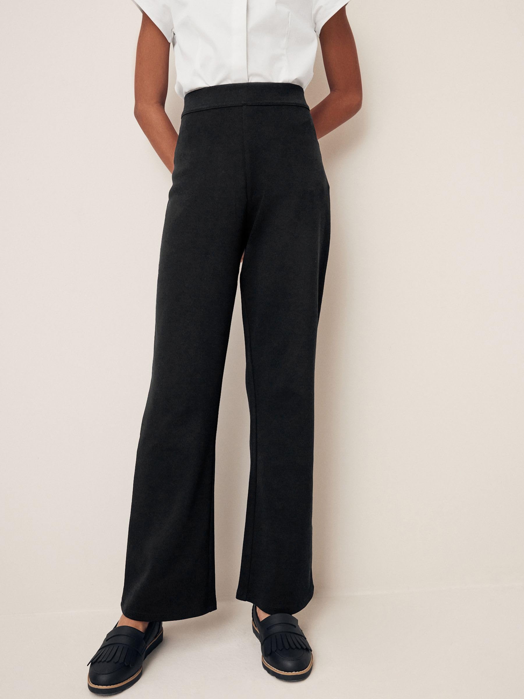 NEXT Mädchen Schlupf-Stretchhose aus Jersey mit Baumwolle Schwarz 166
