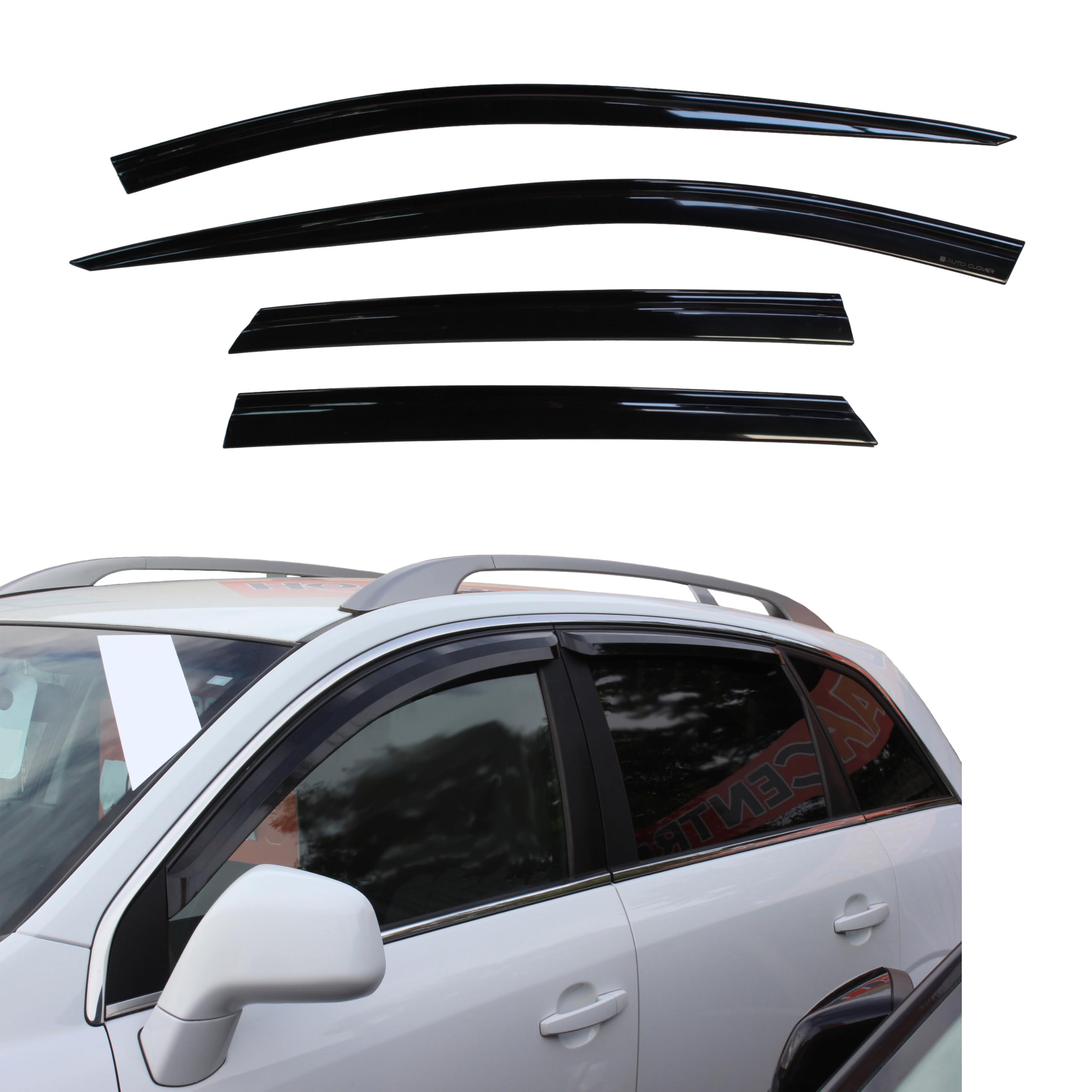 Autoclover – Opel Antara 2007 + Windabweiser Set (4 Stück) (Rauch)