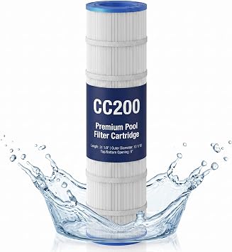 Pleatco PAP200 Pool Filter Cartridge Replacement for Pentair Clean & Clear 200 CC200, Unicel C-9419, Filbur FC-0688, R173217, 59054400 | 200 Sq.Ft Pool Filter | 1 Pack
