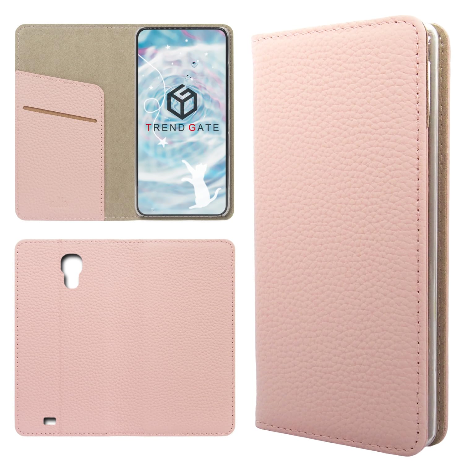 Amazon.co.jp: Galaxy J SC-02F ケース 本革 レザー製 手帳型 